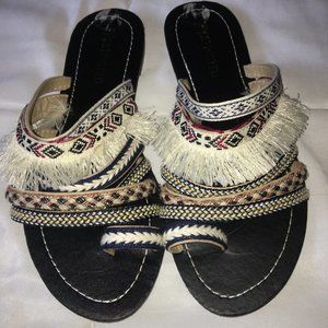 NEW Boho Fringe Sandals Women's Size 7